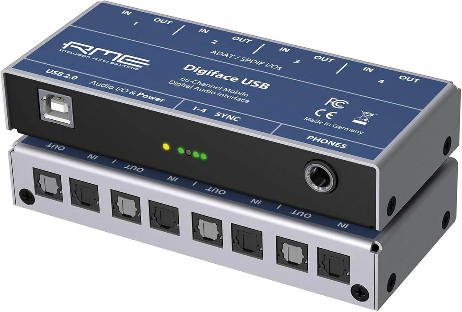 اینترفیس صوتی RME Digiface USB با 66 کانال و نرخ نمونه برداری 192 کیلوهرتز