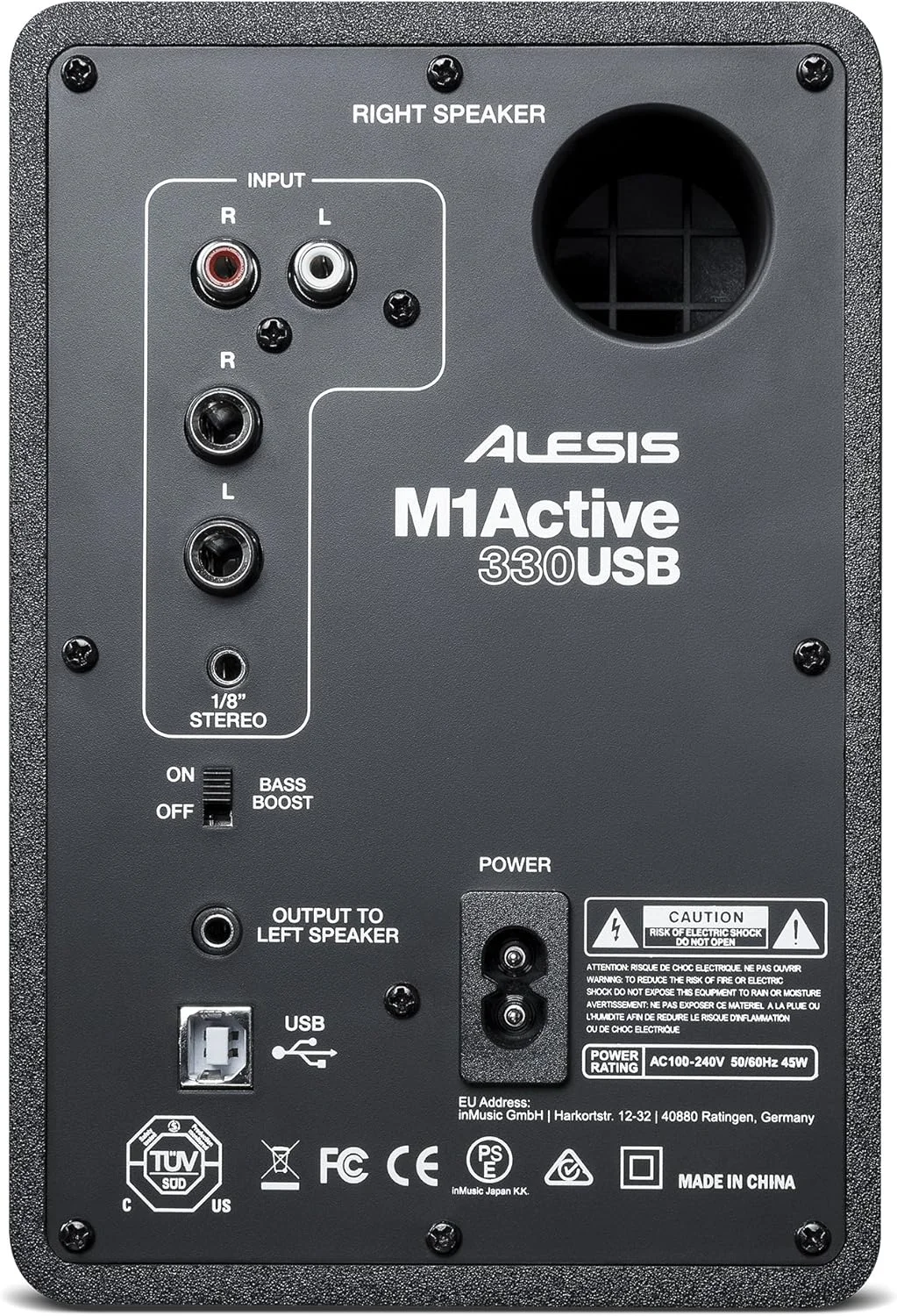 اسپیکر دسکتاپ حرفه ای USB مدل Alesis M1Active 330 USB (جفت) با رابط صوتی USB، ووفر آلومینیومی 3 اینچی و تقویت کننده باس، M1A330 USB، M1Active 330B اسپیکر دسکتاپ حرفه ای USB مدل Alesis M1Active 330 USB (جفت) با رابط صوتی USB، ووفر آلومینیومی 3 اینچی و تقویت کننده باس، M1A330 USB، M1Active 330B