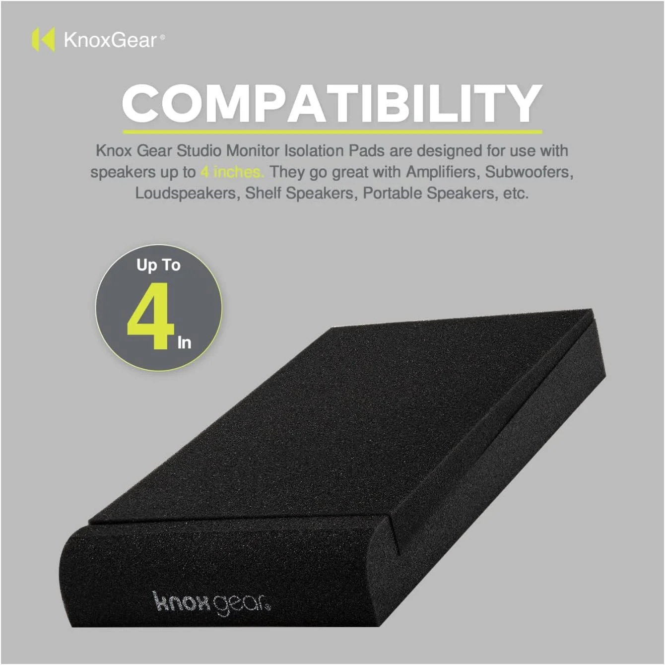 پدهای ایزوله مانیتور استودیویی Knox Gear مناسب برای بلندگوهای 3-4 اینچی (2 عددی) پدهای ایزوله مانیتور استودیویی Knox Gear مناسب برای بلندگوهای 3-4 اینچی (2 عددی)