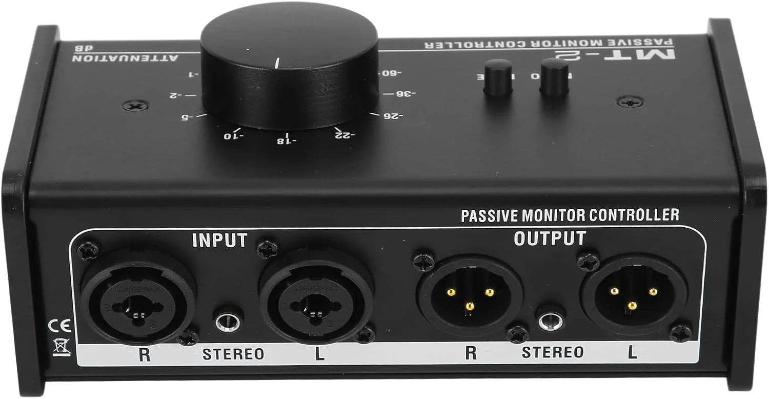 کنترلر مانیتور پسیو، کنترلر مانیتور استودیویی پسیو با رابط XLR و دکمه ولوم 3.5 میلی متری و کنترل بی صدا بزرگ، کنترلر ولوم استریو پسیو کنترلر مانیتور پسیو، کنترلر مانیتور استودیویی پسیو با رابط XLR و دکمه ولوم 3.5 میلی متری و کنترل بی صدا بزرگ، کنترلر ولوم استریو پسیو