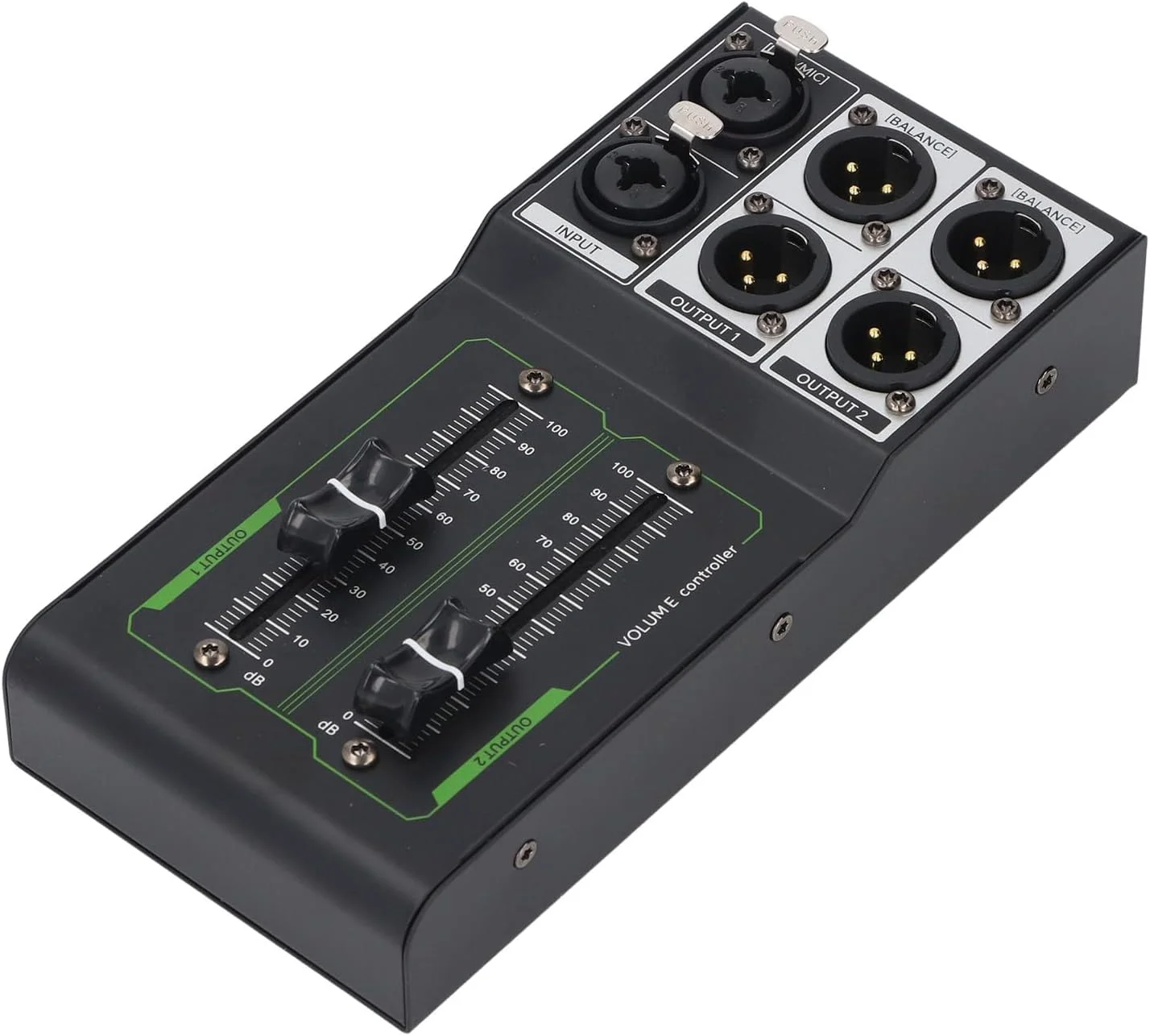 کنترل کننده حجم صدای پسیو Keenso با دکمه کنترل استریو و خروجی دوگانه با اتصالات روکش طلا برای کارت صدای DAC استودیوی خانگی کنترل کننده حجم صدای پسیو Keenso با دکمه کنترل استریو و خروجی دوگانه با اتصالات روکش طلا برای کارت صدای DAC استودیوی خانگی