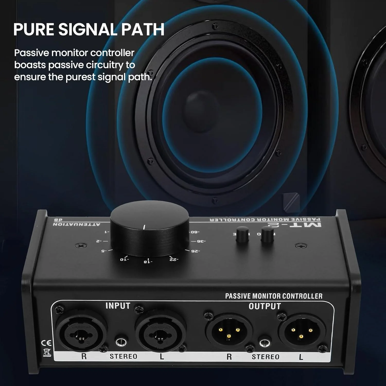 کنترل کننده حجم صدای استریو پسیو DAUERHAFT، کنترل بی صدا، دکمه بزرگ تنظیم صدا، رابط XLR و 3.5 میلی متری، اتصال و پخش آسان برای لپ تاپ کنترل کننده حجم صدای استریو پسیو DAUERHAFT، کنترل بی صدا، دکمه بزرگ تنظیم صدا، رابط XLR و 3.5 میلی متری، اتصال و پخش آسان برای لپ تاپ