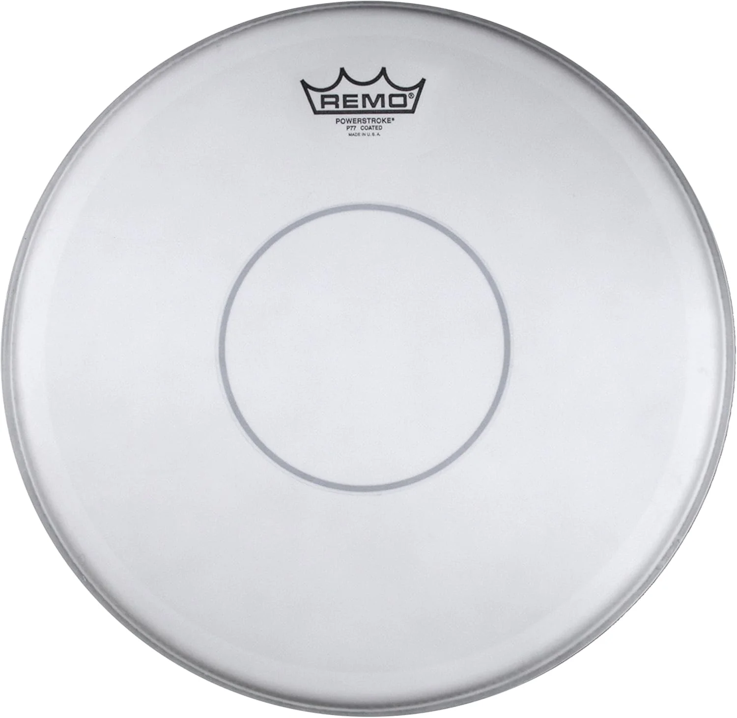 پوست درام اسنر روکش دار Remo Power Stroke 77 با نقطه شفاف، 12 اینچ