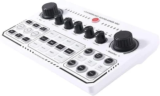 کارت صدای USB حرفه ای برای استودیو ضبط، رابط میکسر صدا برای پخش، پادکست، تولید موسیقی و استریم کارت صدای USB حرفه ای برای استودیو ضبط، رابط میکسر صدا برای پخش، پادکست، تولید موسیقی و استریم