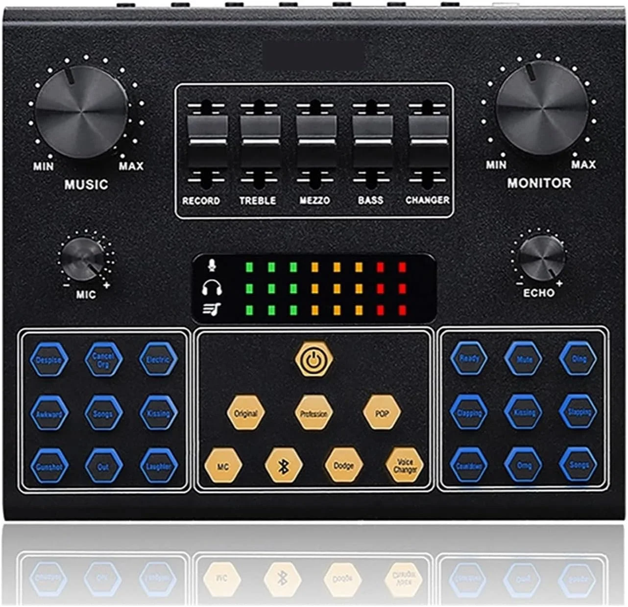 میکسر صوتی V9 کارت صدای حرفه ای استریم پخش زنده تجهیزات استودیوی ضبط پادکست رابط تغییر صدا بطاقة الصوت