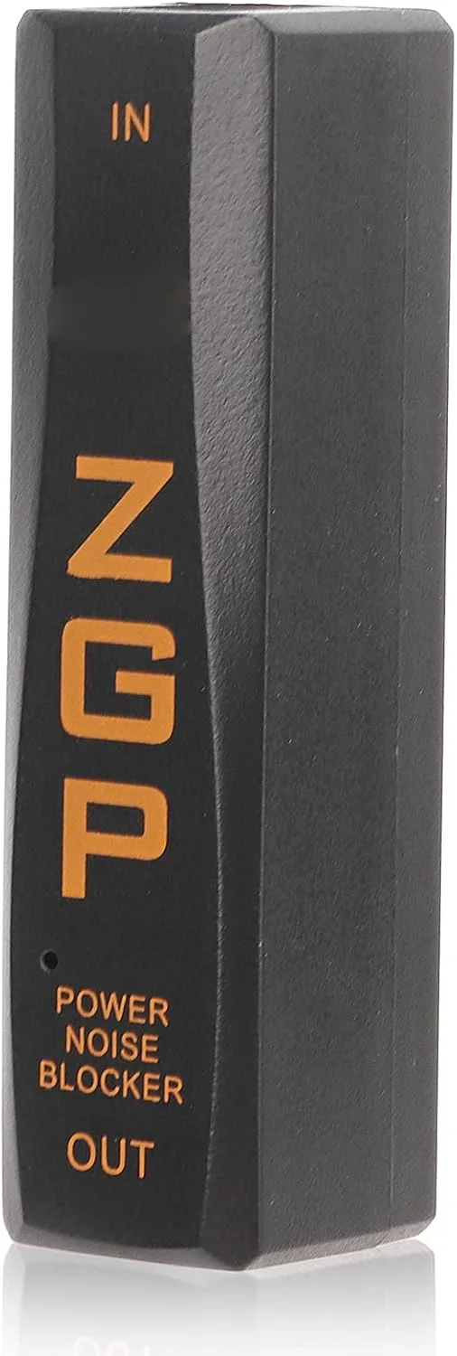 مسدود کننده نویز برق - سولاتور با نشانگر LED برای دستگاه های DC 9 ولت، نصب آسان روی افکتورها، رنگ مشکی، برای نوازندگان و مهندسان صدا