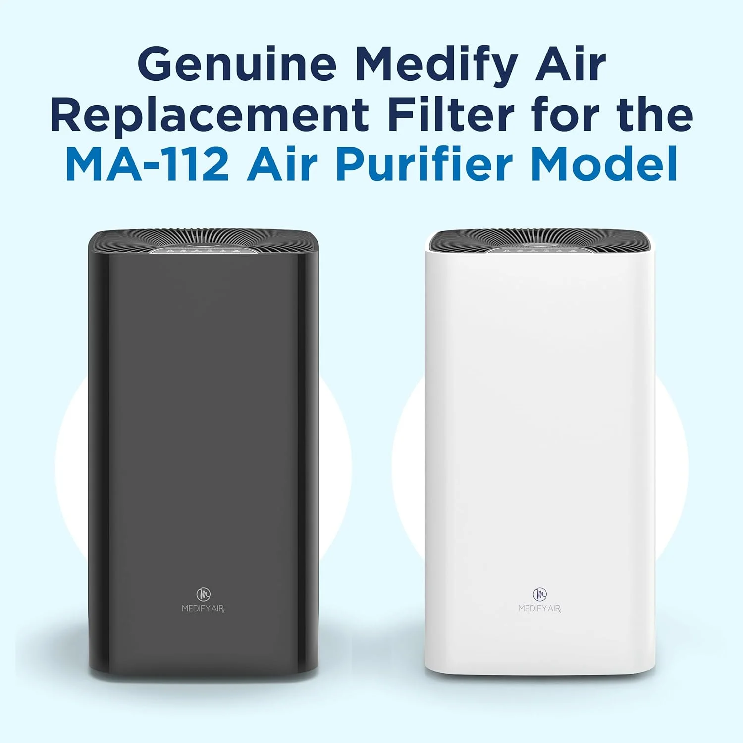 مجموعه 2 عددی فیلترهای جایگزین 3 در 1 Medify Air MA-112 برای آلرژن ها، دود آتش سوزی جنگل، گرد و غبار، بوها، گرده، شوره حیوانات خانگی با پیش فیلتر، HEPA H13 و کربن فعال