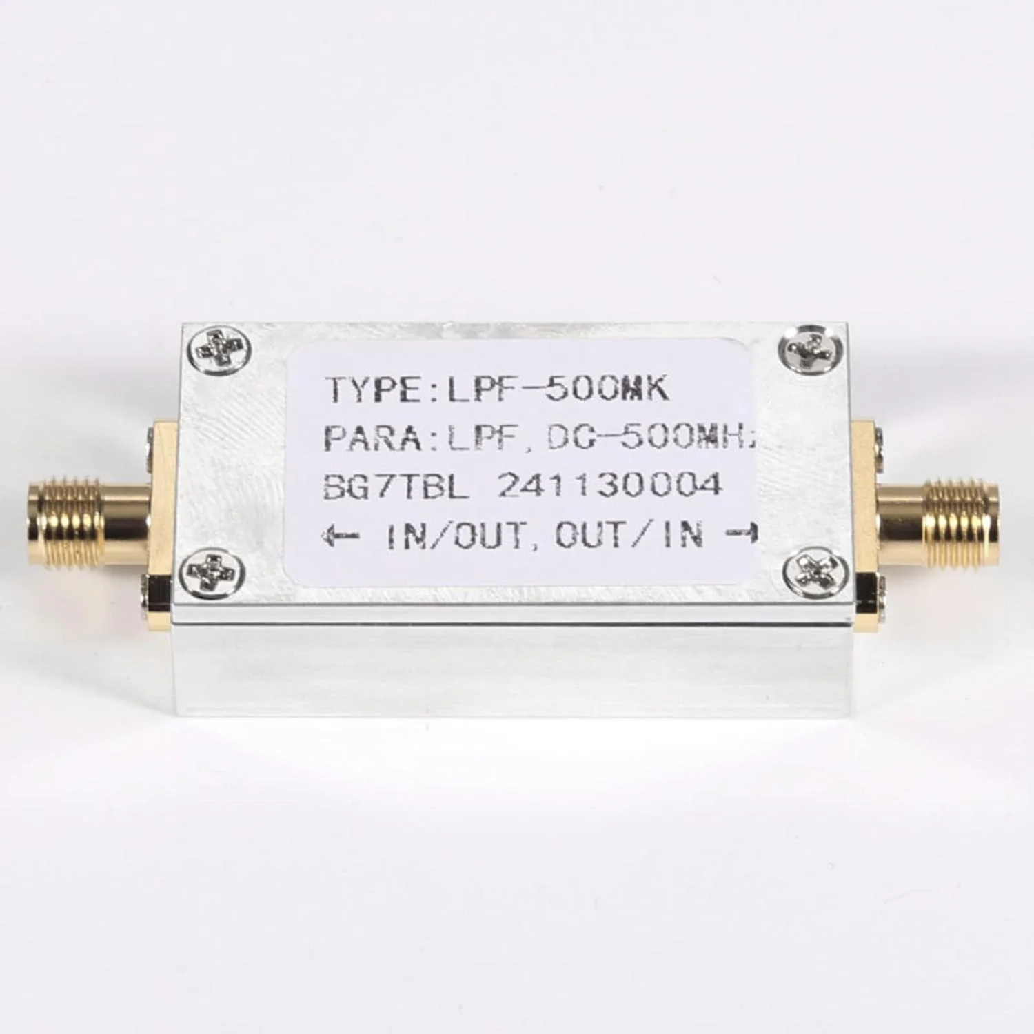فیلتر پایین گذر LPF-500MK رابط SMA DC-500MHZ فیلتر پایین گذر LPF-500MK رابط SMA DC-500MHZ