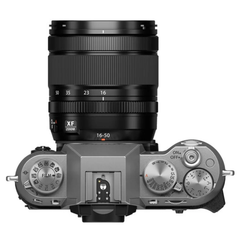 دوربین بدون آینه فوجی فیلم X-T50 نقره ای همراه با لنز XF 16-50mm f/2.8-4.8