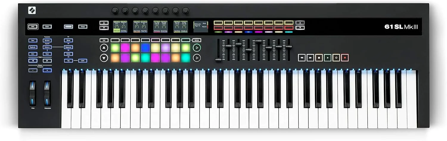 کنترلر کیبورد نواشن 61SL MkIII مجهز به MIDI و CV به همراه سیکوئنسر 8 ترکه