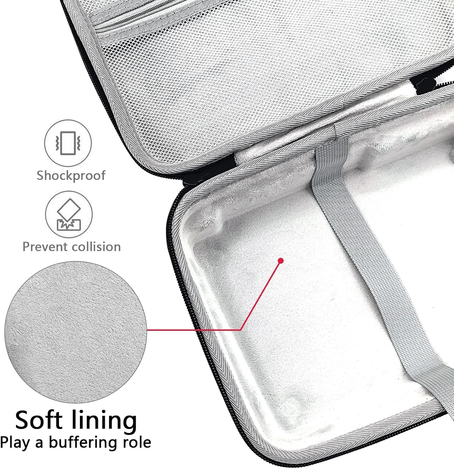 کیف هارد مخملی ممتاز سازگار با کارت صدای Solid State Logic SSL 2 یا 2+، کیف حمل محافظتی مسافرتی (خاکستری) کیف هارد مخملی ممتاز سازگار با کارت صدای Solid State Logic SSL 2 یا 2+، کیف حمل محافظتی مسافرتی (خاکستری)