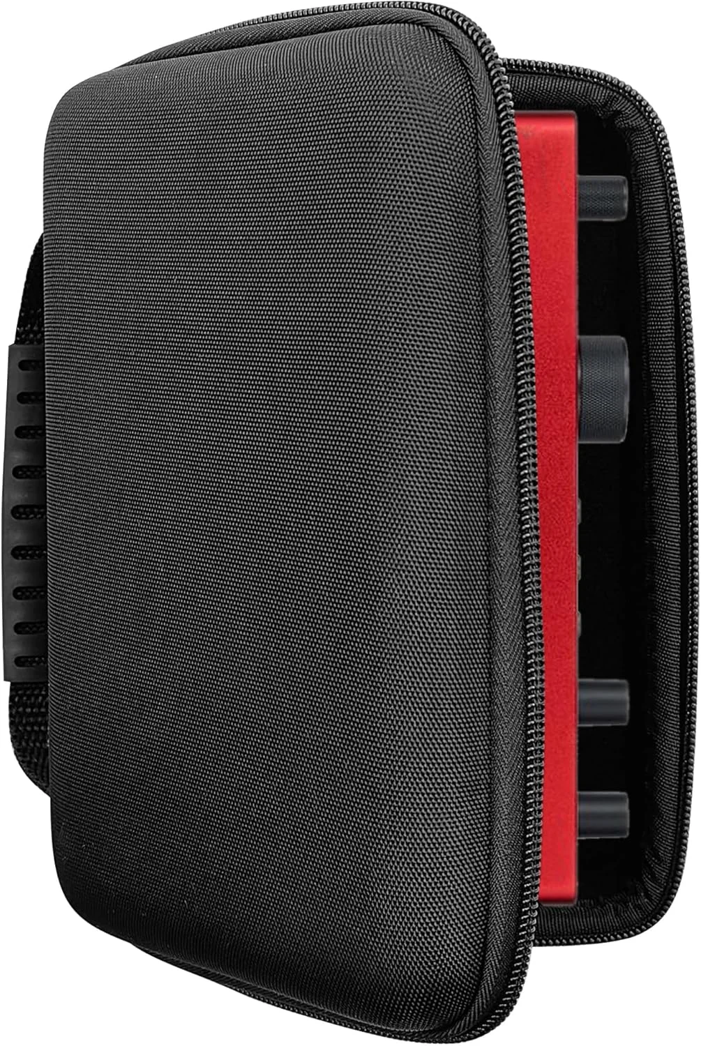 کیف مخملی مسافرتی ممتاز سازگار با کارت صدای Focusrite Scarlett 2i2 نسل 4، کیف هارد شل محافظ حمل و نقل (مشکی)