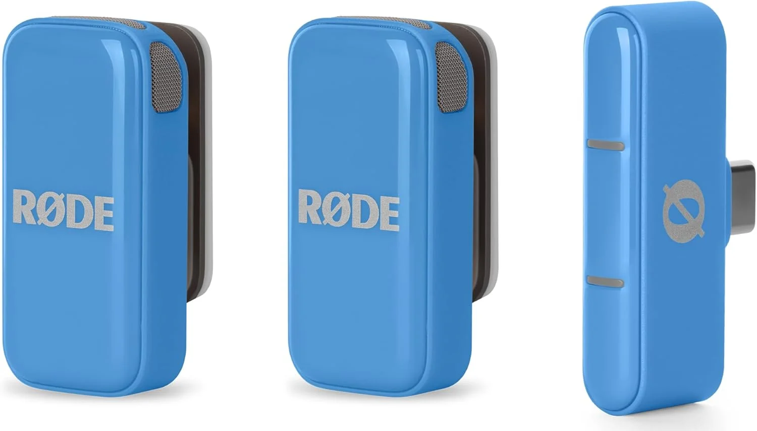 میکروفون بی سیم جمع و جور RØDE - دو میکروفون با جعبه شارژ برای تولید محتوای تلفن هوشمند - USB-C، آبی میکروفون بی سیم جمع و جور RØDE - دو میکروفون با جعبه شارژ برای تولید محتوای تلفن هوشمند - USB-C، آبی