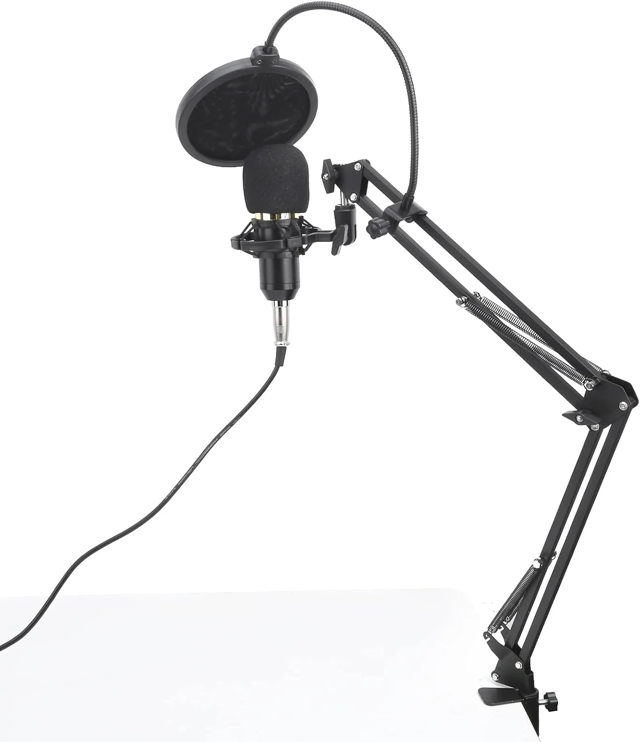 کیت ضبط صدا میکروفون، کیت میکروفون استودیویی، کاهش نویز قابل تنظیم و ثابت برای استودیو و KTV