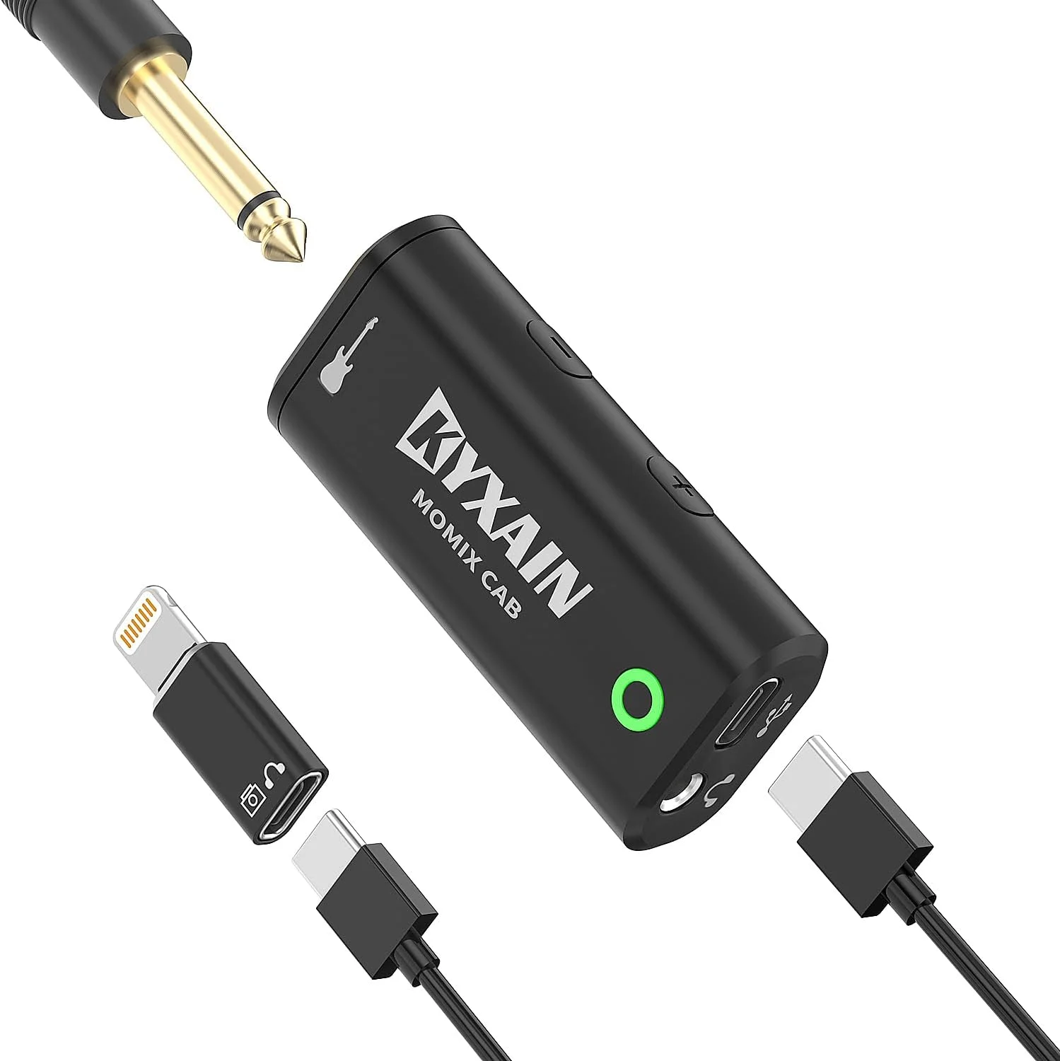 کارت صدای ضبط داخلی جیبی رابط صوتی گیتار با Type-C و Lightning برای پخش زنده توسط iPad، iPhone، Android، PC و لپ تاپ Plug & Play کارت صدای ضبط داخلی جیبی رابط صوتی گیتار با Type-C و Lightning برای پخش زنده توسط iPad، iPhone، Android، PC و لپ تاپ Plug & Play