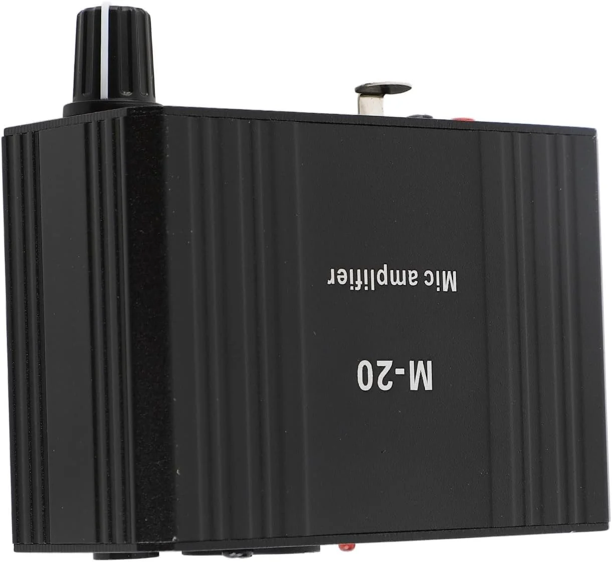 پری امپ میکروفون Jiawu با خروجی XLR و توان 48 ولت، تقویت کننده میکروفون برای میکروفون های دینامیک و کاندنسر، آلیاژ آلومینیوم مشکی، جمع و جور و سبک برای استودیوهای خانگی و حرفه ای