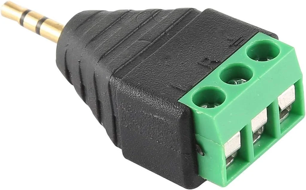 کابل صوتی کامپیوتر JHM سری با فیش نری 2.5 میلی‌متری 3 پل و ترمینال 3 پین استریو