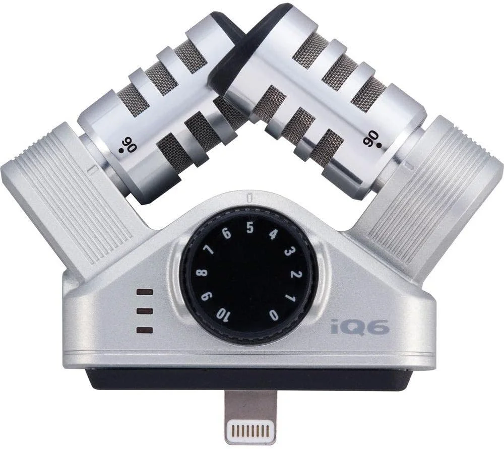 میکروفون استریو XY زوم iQ6 برای آیفون و آیپد | نقره ای میکروفون استریو XY زوم iQ6 برای آیفون و آیپد | نقره ای