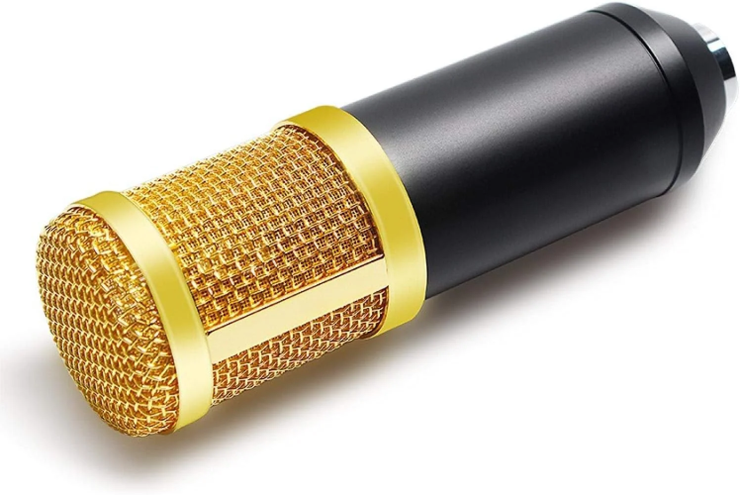 میکروفون کندانسور حرفه ای میکروفون کارائوکه سیمی 3.5 میلی متری برای ضبط، خوانندگی و KTV