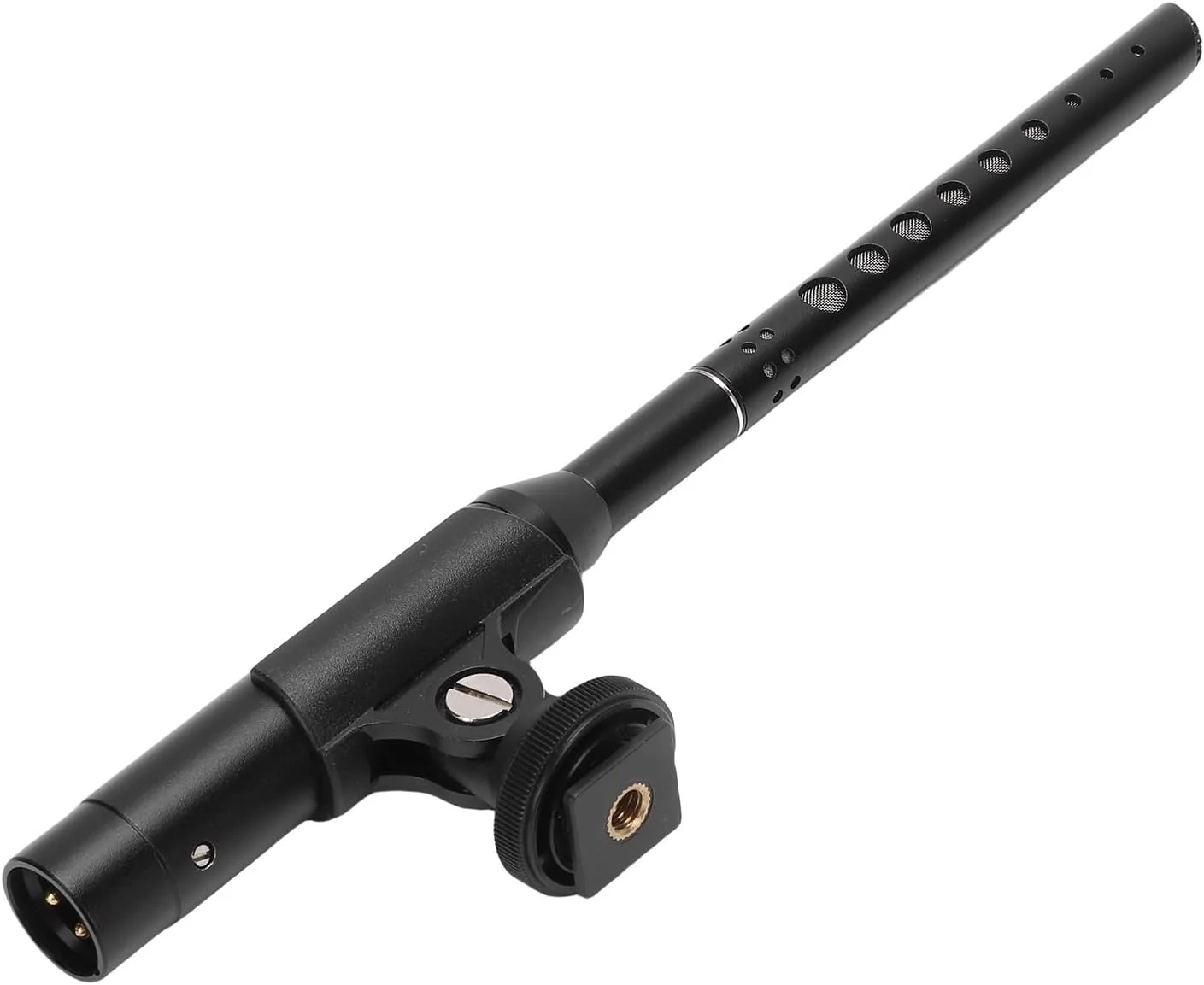 میکروفون آویز حرفه ای، میکروفون کاندنسر کاردیوئید با کیفیت صدای شفاف، آلیاژ آلومینیوم با پاسخ فرکانسی 60-18 کیلوهرتز برای استودیو ضبط و اجرای صحنه