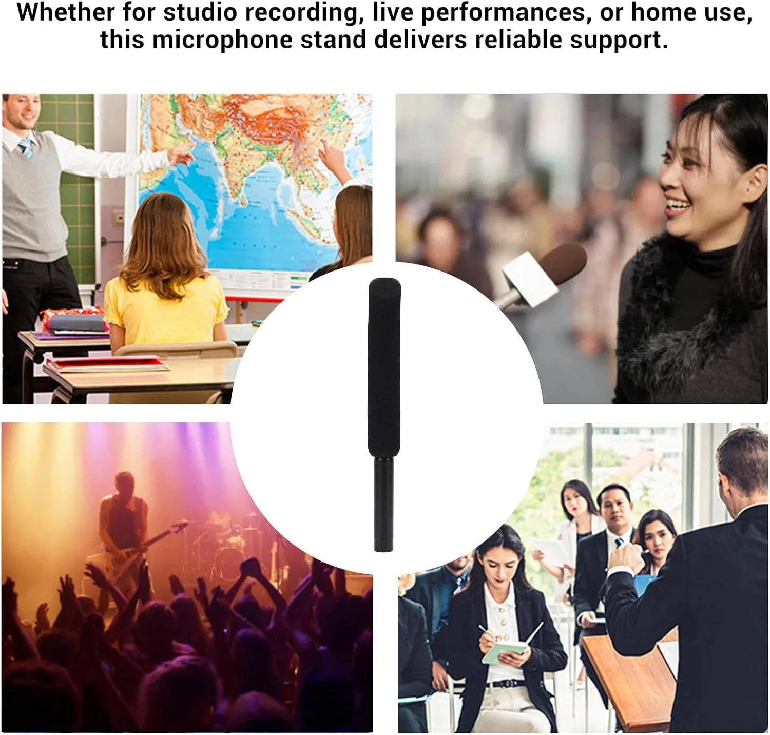 میکروفون آویز حرفه ای، میکروفون کاندنسر کاردیوئید با کیفیت صدای شفاف، آلیاژ آلومینیوم با پاسخ فرکانسی 60-18 کیلوهرتز برای استودیو ضبط و اجرای صحنه میکروفون آویز حرفه ای، میکروفون کاندنسر کاردیوئید با کیفیت صدای شفاف، آلیاژ آلومینیوم با پاسخ فرکانسی 60-18 کیلوهرتز برای استودیو ضبط و اجرای صحنه