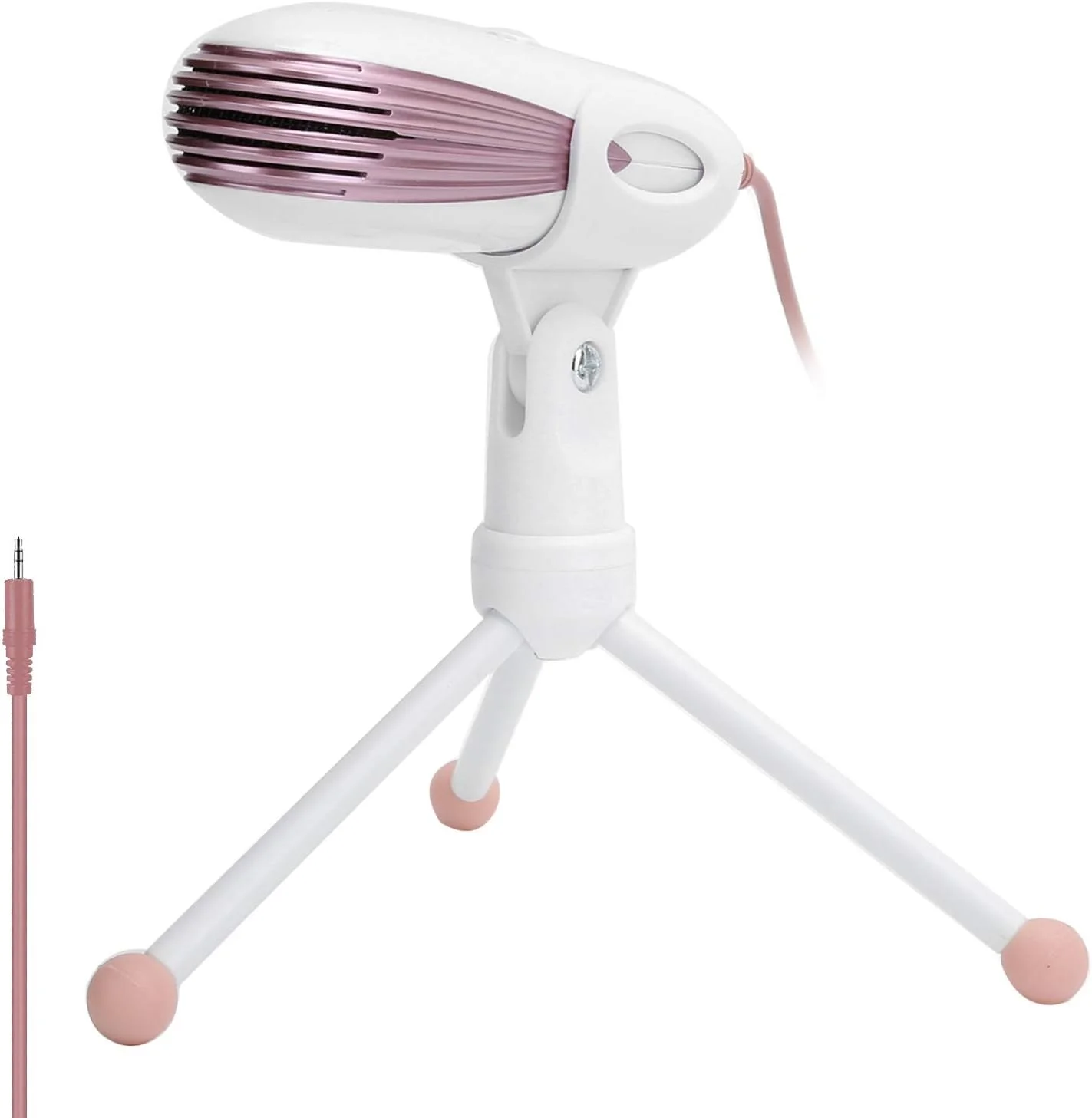 میکروفون ضبط صدا با پلاگین 3.5 میلیمتری، میکروفون کاندنسر لپتاپ با قابلیت تنظیم 180 درجه به همراه سهپایه رومیزی تاشو برای /OS X (صورتی) میکروفون ضبط صدا با پلاگین 3.5 میلیمتری، میکروفون کاندنسر لپتاپ با قابلیت تنظیم 180 درجه به همراه سهپایه رومیزی تاشو برای /OS X (صورتی)