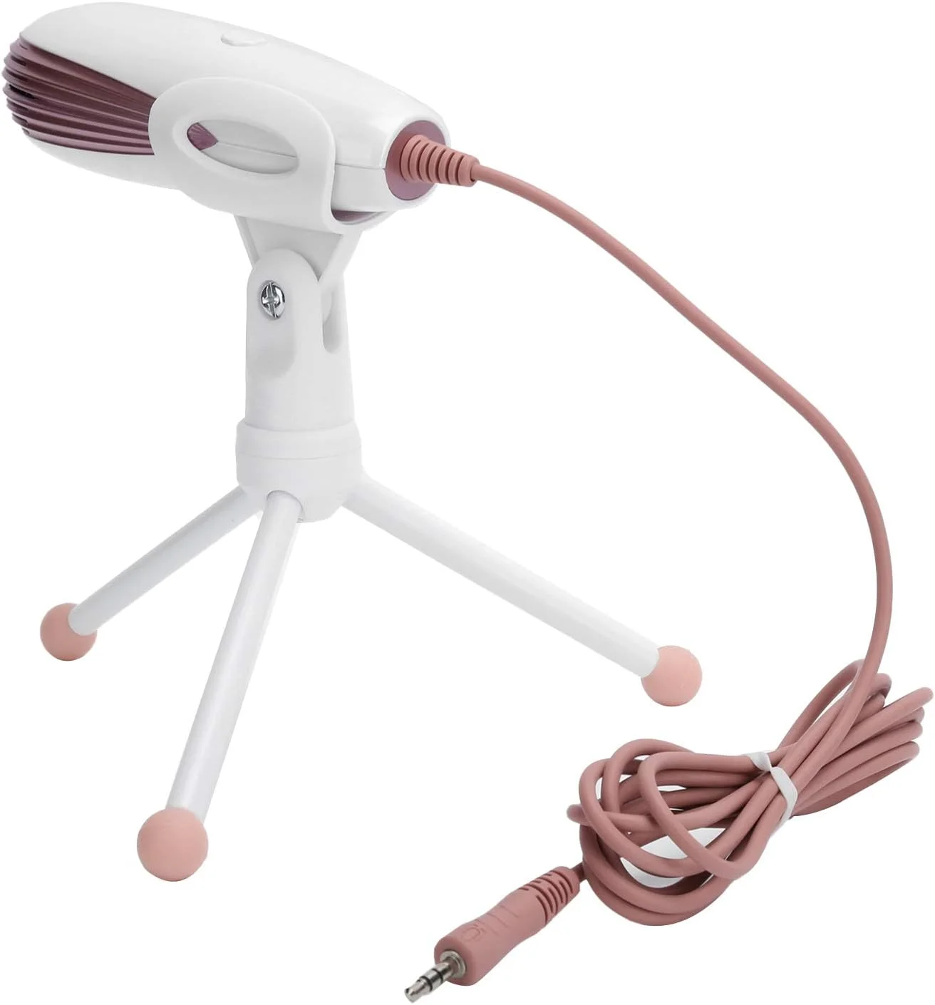 میکروفون ضبط صدا با پلاگین 3.5 میلیمتری، میکروفون کاندنسر لپتاپ با قابلیت تنظیم 180 درجه به همراه سهپایه رومیزی تاشو برای /OS X (صورتی) میکروفون ضبط صدا با پلاگین 3.5 میلیمتری، میکروفون کاندنسر لپتاپ با قابلیت تنظیم 180 درجه به همراه سهپایه رومیزی تاشو برای /OS X (صورتی)