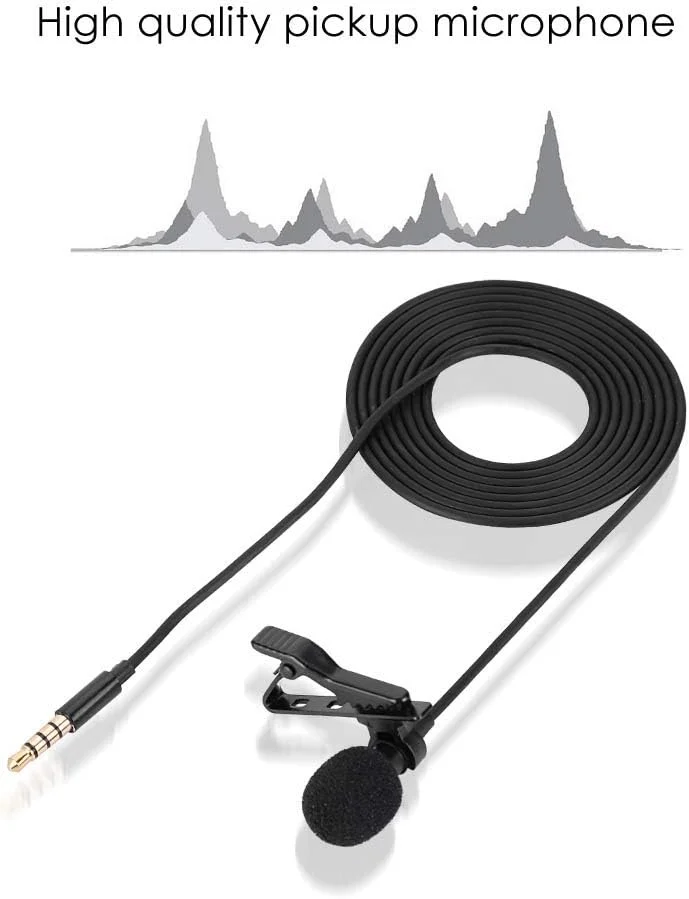 میکروفون کندانسور، گیره/نگهدارنده چرخان 360 درجه، میکروفون همه جهته، میکروفون یقه ای کندانسور همه جهته برای تلفن های هوشمند ویندوز میکروفون کندانسور، گیره/نگهدارنده چرخان 360 درجه، میکروفون همه جهته، میکروفون یقه ای کندانسور همه جهته برای تلفن های هوشمند ویندوز