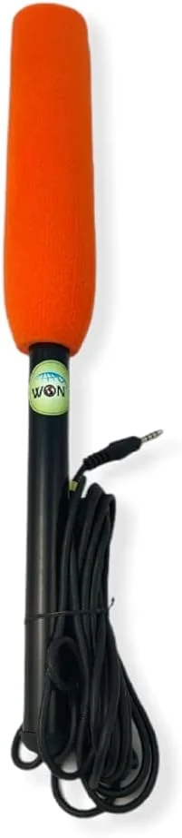 میکروفون موبایل گزارشگری خبر WON مناسب خبرنگاران/یوتیوبرها برای اندروید - رنگ قرمز