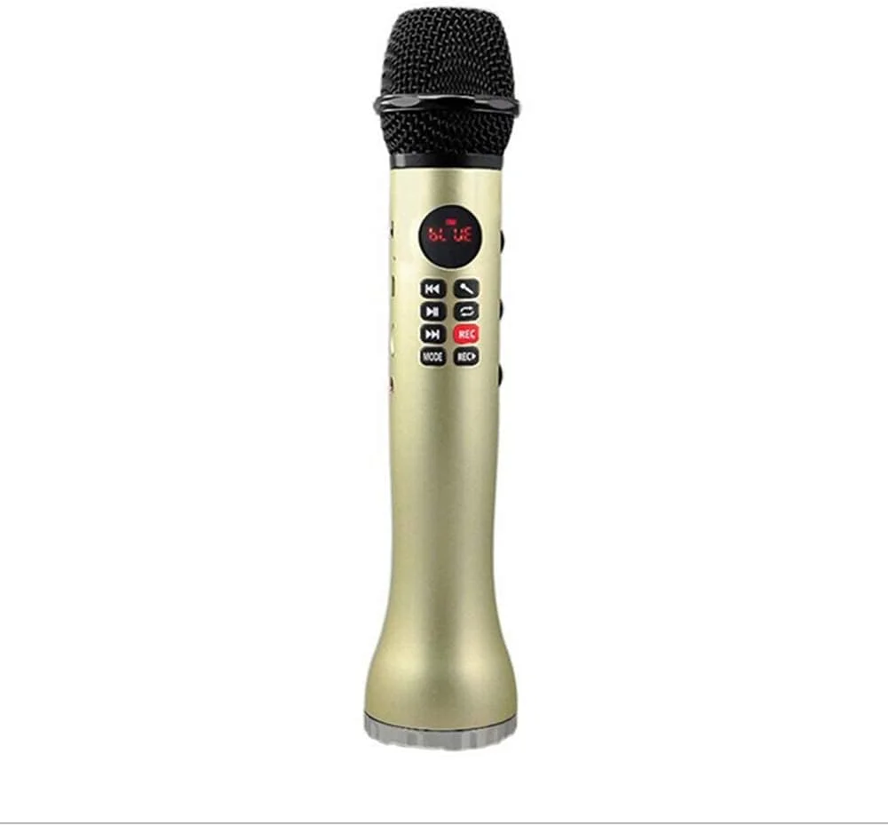 میکروفون بی سیم، میکروفون کنفرانس کارائوکه صوتی کامپیوتر خانگی با پشتیبانی از کارت TF و ورودی منبع صوتی خارجی AUX