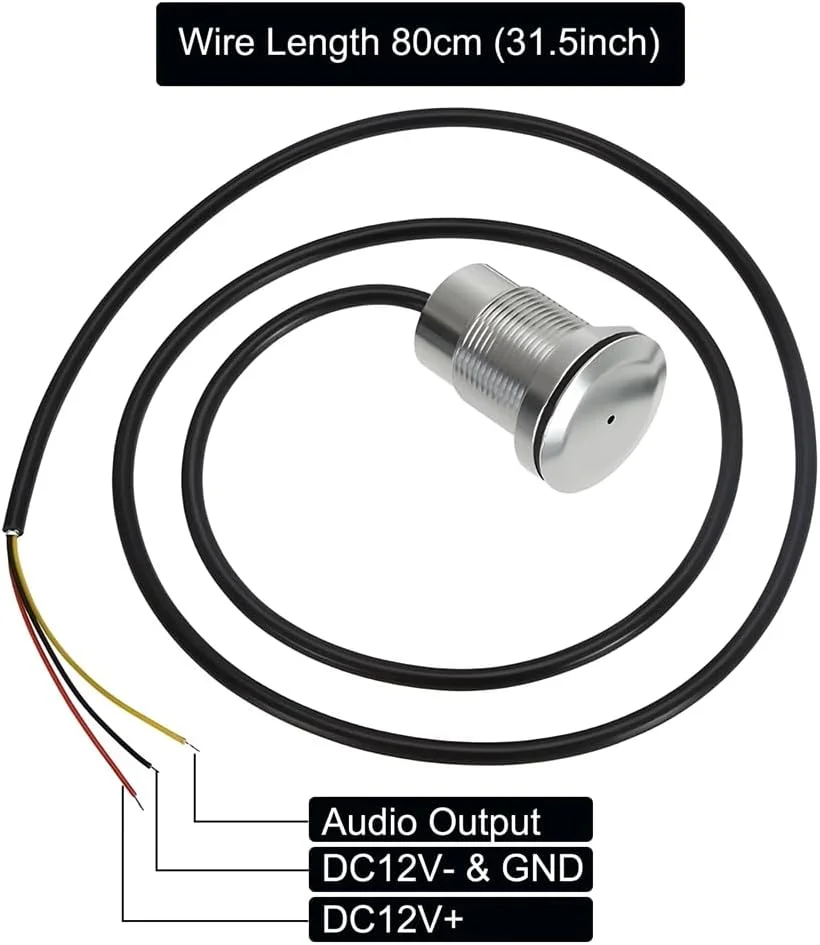 میکروفون خارجی ضد آب IP67 مناسب فضای باز، ضد انفجار، با قابلیت ضبط صدا، کیفیت بالا و کاهش نویز میکروفون خارجی ضد آب IP67 مناسب فضای باز، ضد انفجار، با قابلیت ضبط صدا، کیفیت بالا و کاهش نویز