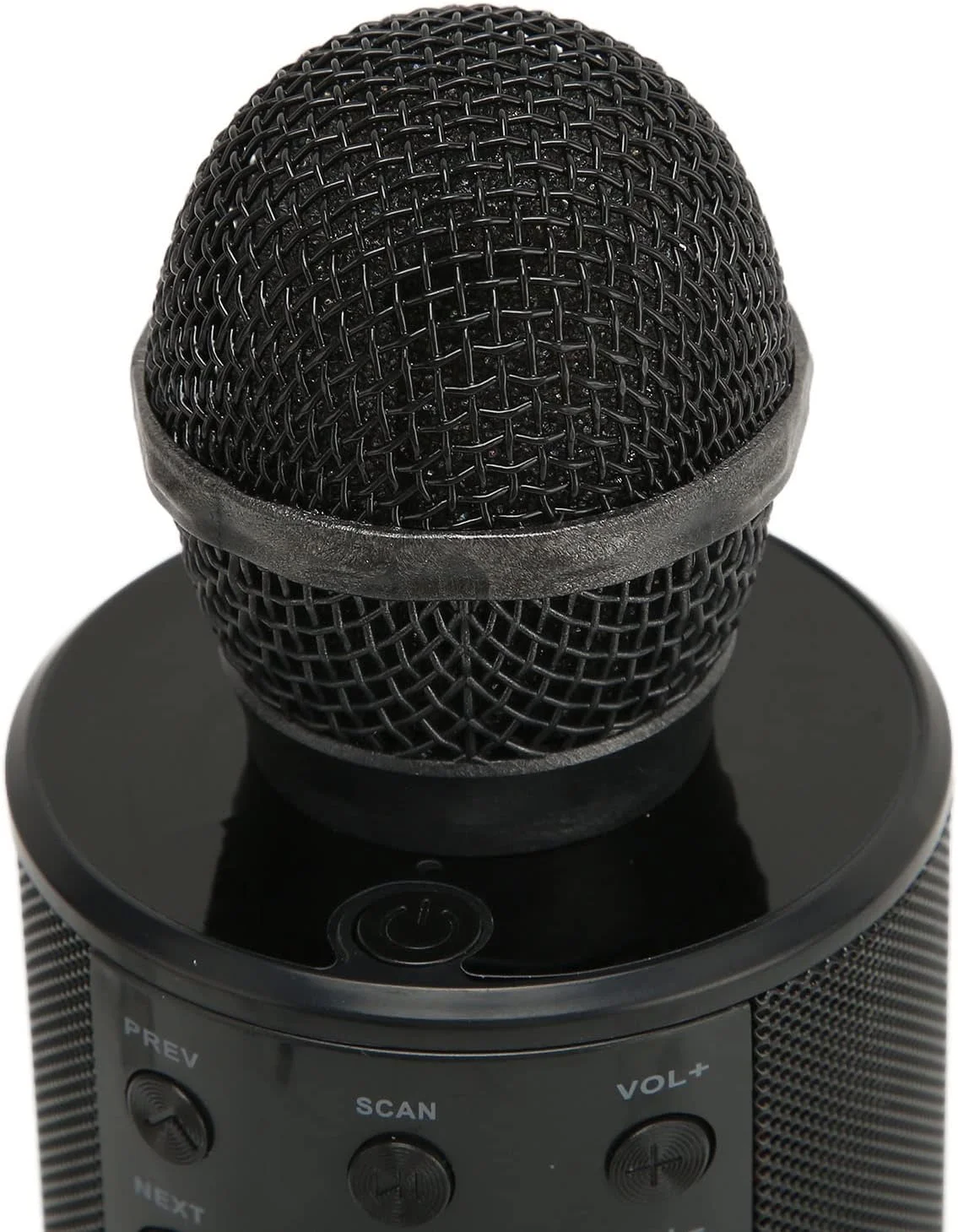 میکروفون بی سیم، میکروفون کارائوکه 4 در 1 با اتصال دو طرفه، با خروجی AUX 3.5 میلی متری، کارت حافظه، رابط USB، افکت صدای ریورب برای مهمانی های خانگی (مشکی)