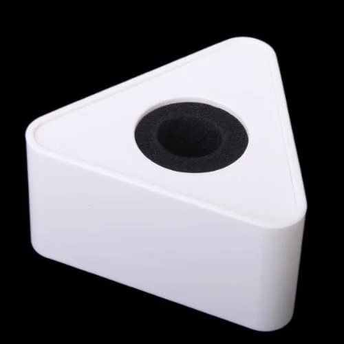 آرم استیشن میکروفون مثلثی قالب گیری تزریقی ABS WON - سفید بسته 6 عددی