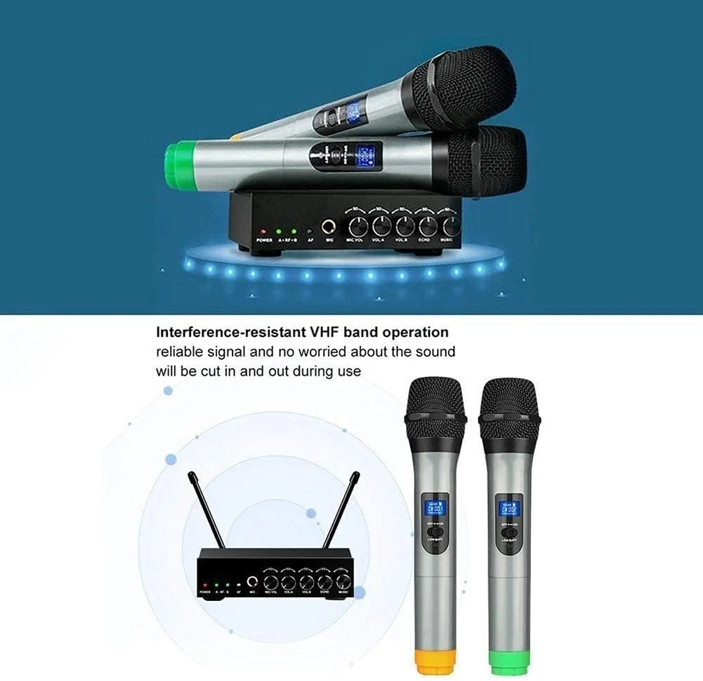 میکروفون بی سیم دستی S-10 با صدای شفاف و عملکرد عالی برای کلاس و آواز خواندن در خانه میکروفون بی سیم دستی S-10 با صدای شفاف و عملکرد عالی برای کلاس و آواز خواندن در خانه
