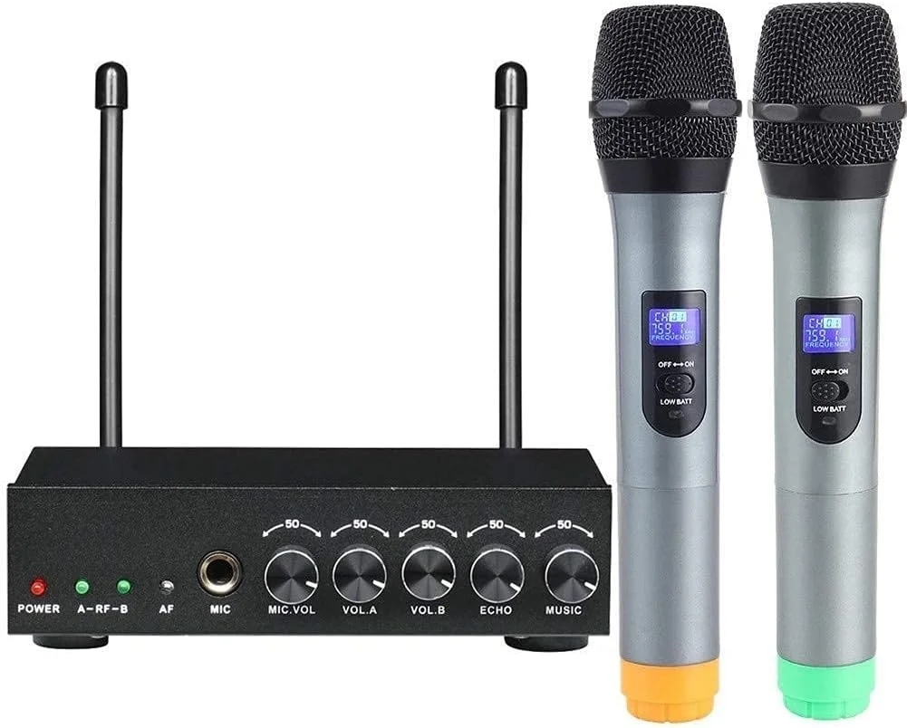 میکروفون بیسیم دستی مدل S-10 با صدای شفاف و عملکرد عالی، مناسب کلاس و آواز خواندن در خانه میکروفون بیسیم دستی مدل S-10 با صدای شفاف و عملکرد عالی، مناسب کلاس و آواز خواندن در خانه