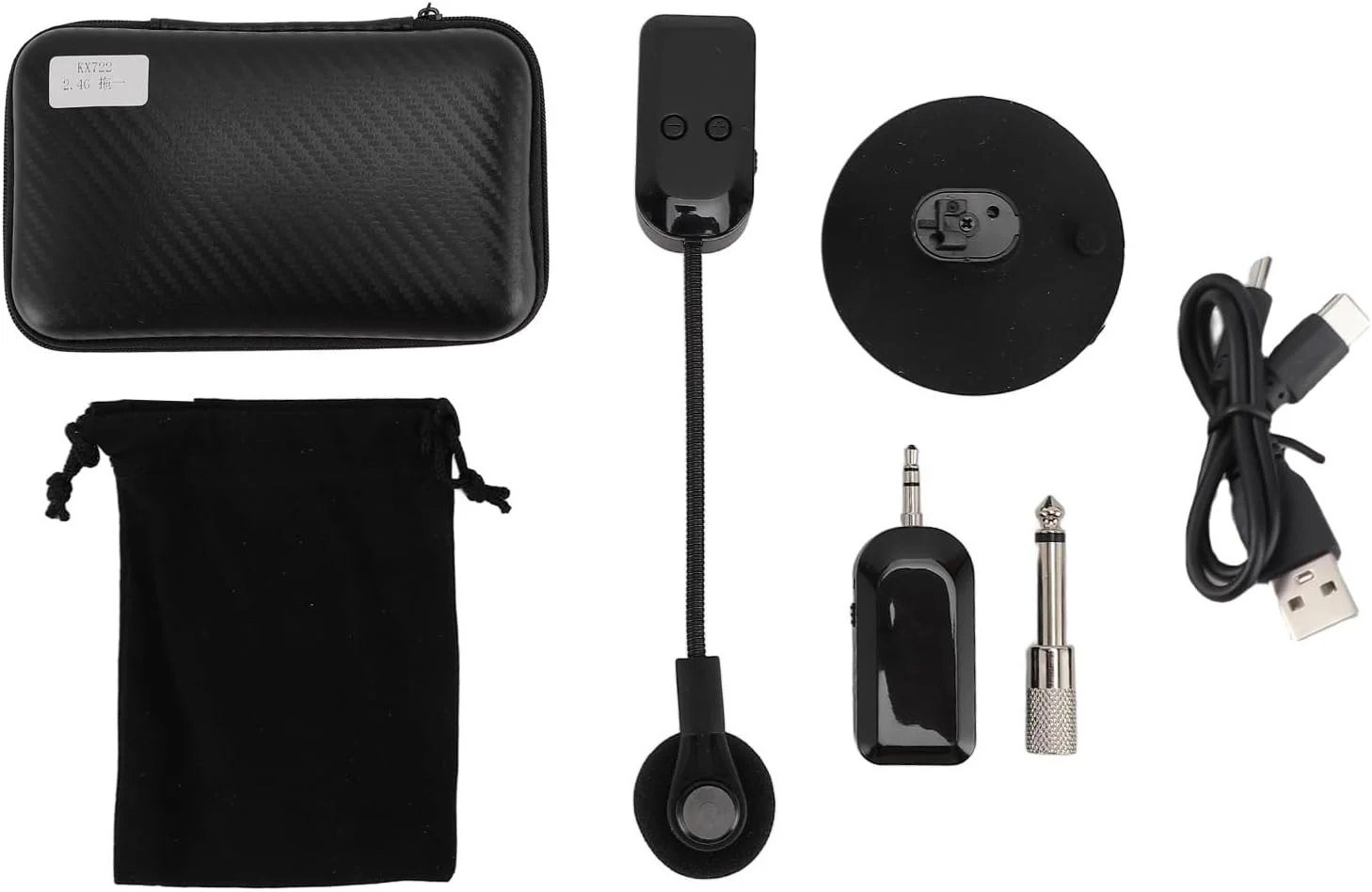 سیستم میکروفون بی‌سیم 2.4G HiFi برای ویولن بزرگ، دریافت دقیق صدا، سیگنال پایدار، مناسب برای کنسرت‌های فضای باز و استودیو ضبط