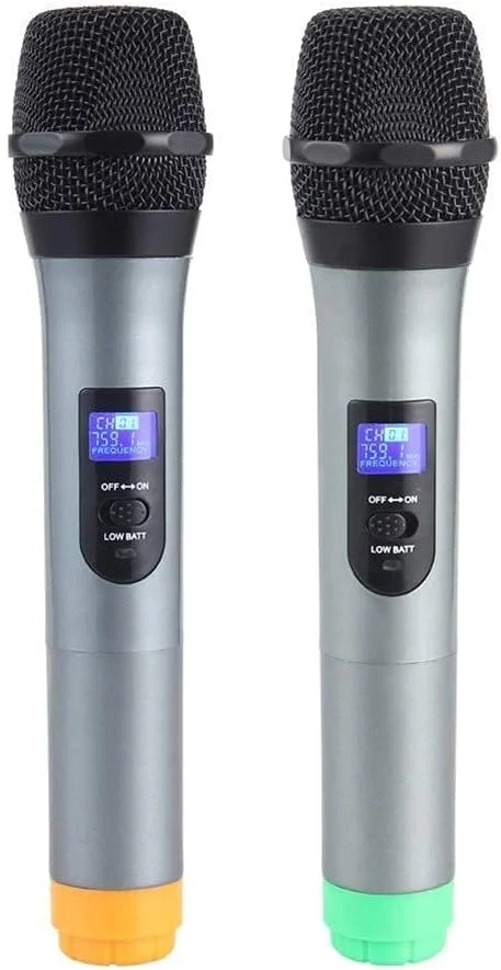 میکروفون بی سیم دستی مدل S-10 با صدای شفاف و عملکرد عالی برای کلاس و آواز خواندن در خانه