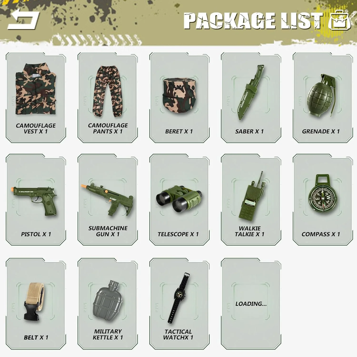 لباس ارتشی برای پسران، ست لباس نظامی سرباز برای نقش بازی کردن، لباس مهمانی هالووین برای پسران 3-10 سال