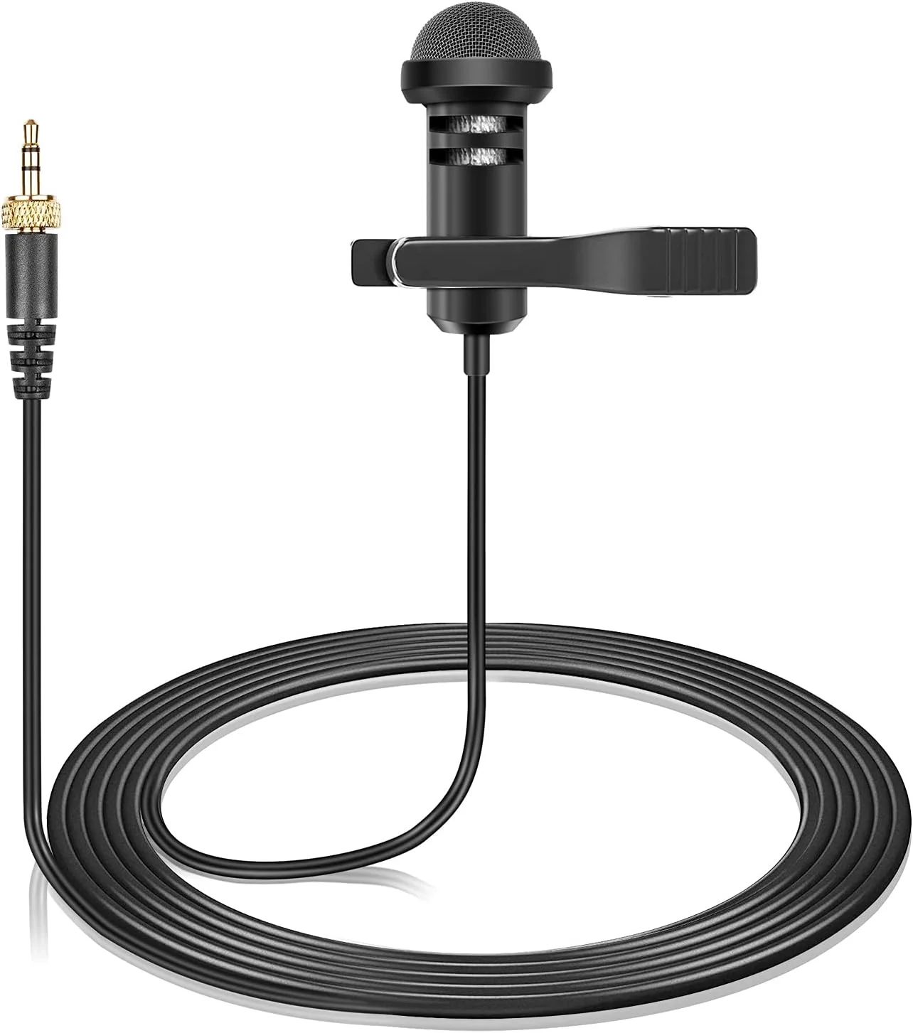 میکروفون یقهای Weishan سازگار با فرستنده بیسیم Sennheiser، میکروفون خازنی اومنیدایرکشنال یقهای 3.5 میلیمتری با قفل پیچی، 1.5 متر میکروفون یقهای Weishan سازگار با فرستنده بیسیم Sennheiser، میکروفون خازنی اومنیدایرکشنال یقهای 3.5 میلیمتری با قفل پیچی، 1.5 متر