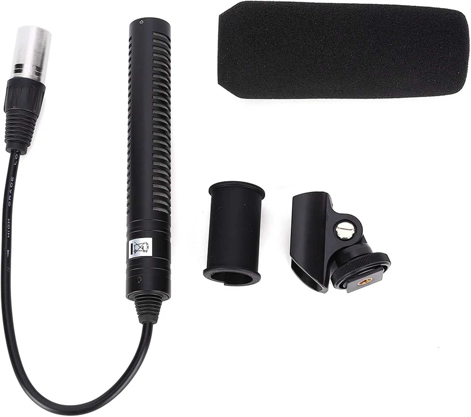 میکروفون کندانسور، میکروفون ضبط صدا، میکروفون استریو دوربین، میکروفون ضبط ویدئو مشکی یک جهته ضد تداخل میکروفون کندانسور، میکروفون ضبط صدا، میکروفون استریو دوربین، میکروفون ضبط ویدئو مشکی یک جهته ضد تداخل