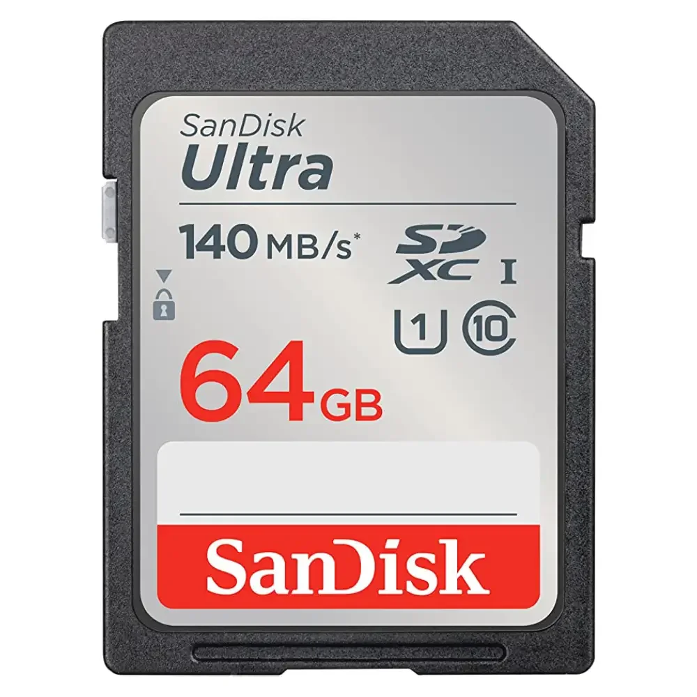 کارت حافظه 64 گیگابایتی SanDisk Ultra SDXC UHS-I U1 Class 10 با سرعت 140MB/s