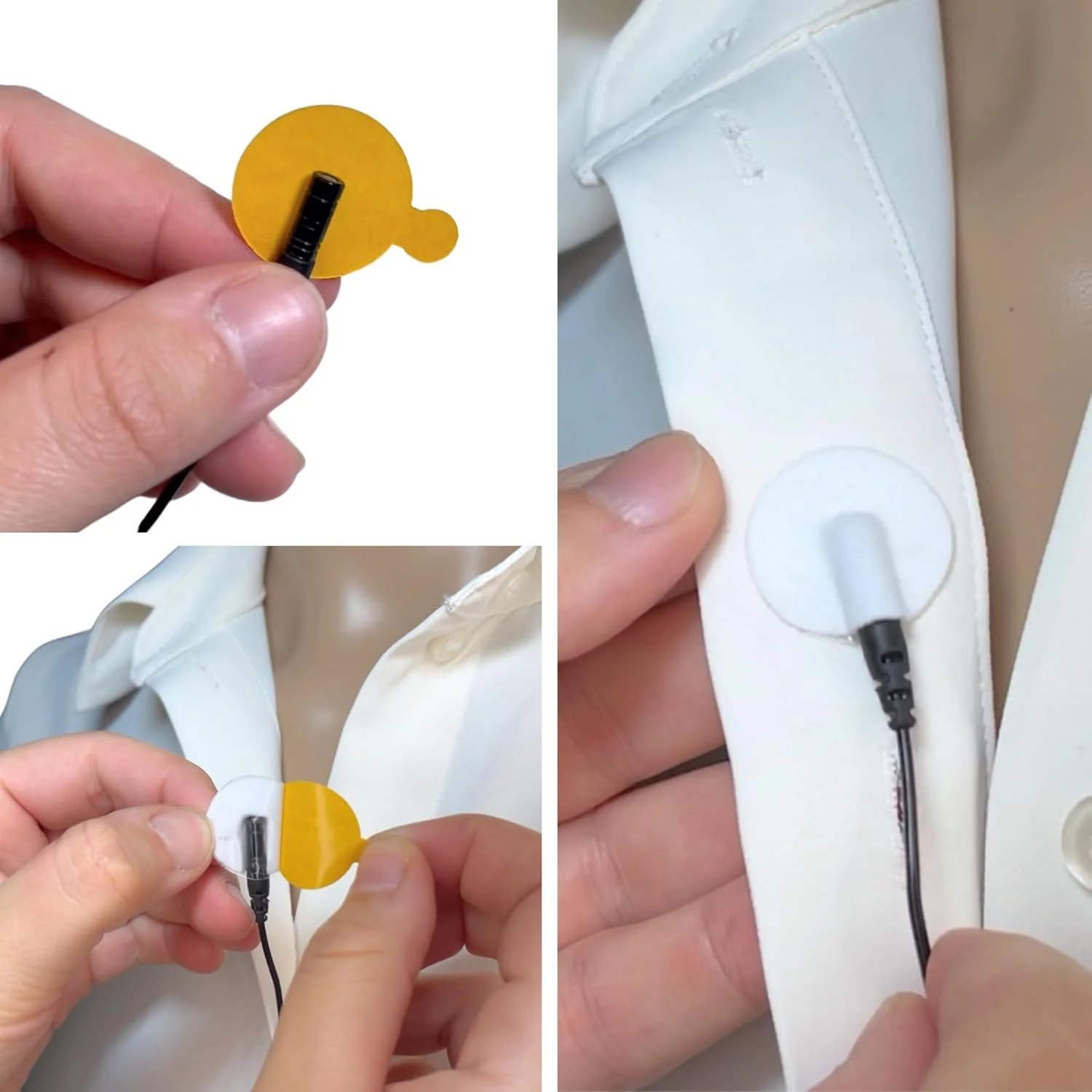 حلقه های چسبی URSA برای میکروفون های یقه ای Lav مانند Lectrosonics، Sennheiser، Shure و سازگار با انواع پایه های میکروفون از جمله RM11s، DPA Concealers برای قرارگیری مطمئن میکروفون