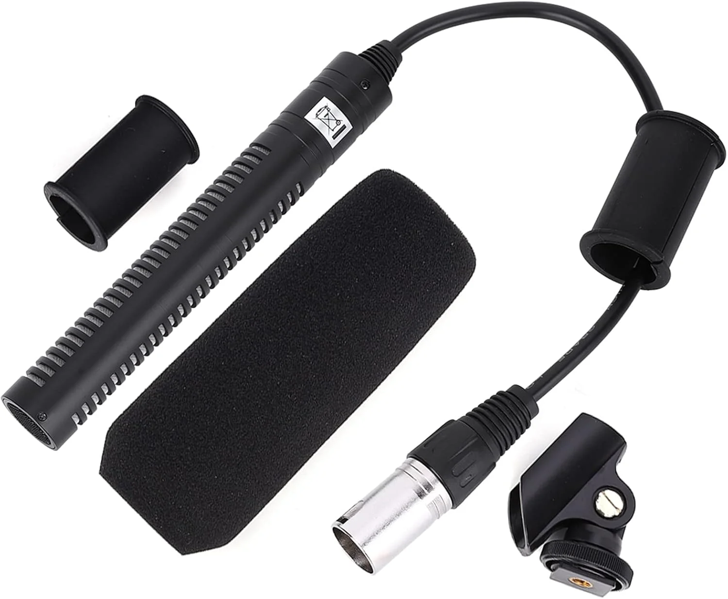 میکروفون کندانسور، میکروفون استریو دوربین یک جهته ضد تداخل برای ضبط ویدیو (مشکی) میکروفون کندانسور، میکروفون استریو دوربین یک جهته ضد تداخل برای ضبط ویدیو (مشکی)