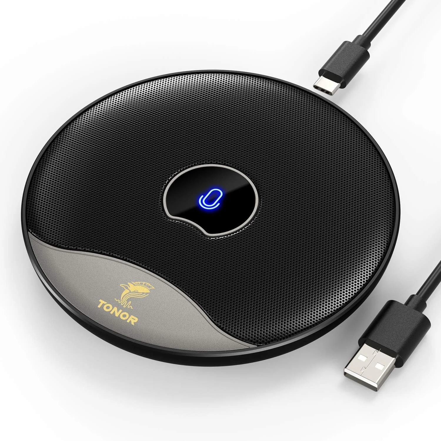 میکروفون کنفرانس USB تونور، میکروفون کاندنسر همه جهته با دکمه قطع صدا برای کامپیوتر، مناسب جلسات/کلاس آنلاین، تماس زوم، چت اسکایپ، اتصال آسان (TM20) میکروفون کنفرانس USB تونور، میکروفون کاندنسر همه جهته با دکمه قطع صدا برای کامپیوتر، مناسب جلسات/کلاس آنلاین، تماس زوم، چت اسکایپ، اتصال آسان (TM20)