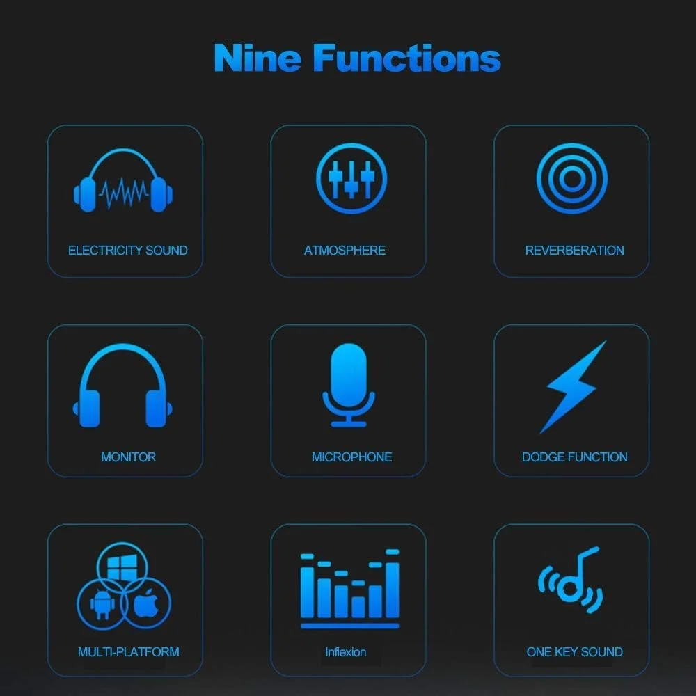 میکروفون معلق، کارت صدای زنده و کیت میکروفون معلق BM800، مجموعه میکروفون کاندنسر ضبط صدا برای کامپیوتر، کارت صدای میکسر صوتی هوشمند برای صدای زنده