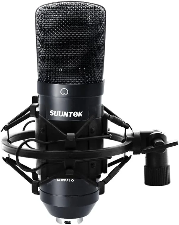 میکروفون کاندنسر XLR برای ضبط صدا، مناسب کامپیوتر، استودیو خانگی، پادکست، استریم، تولید محتوا، صداگذاری، بازی و وکال (مشکی) میکروفون کاندنسر XLR برای ضبط صدا، مناسب کامپیوتر، استودیو خانگی، پادکست، استریم، تولید محتوا، صداگذاری، بازی و وکال (مشکی)