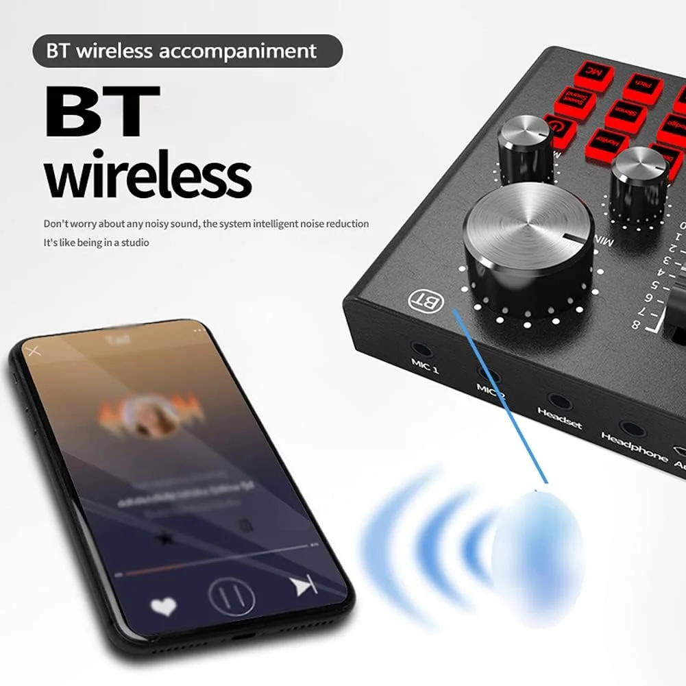 کارت صدای زنده و کیت میکروفون معلق BM800، مجموعه میکروفون کاندنسر ضبط صدا، میکسر صوتی هوشمند با قابلیت تنظیم صدا، کارت صدا برای پخش زنده کامپیوتر کارت صدای زنده و کیت میکروفون معلق BM800، مجموعه میکروفون کاندنسر ضبط صدا، میکسر صوتی هوشمند با قابلیت تنظیم صدا، کارت صدا برای پخش زنده کامپیوتر