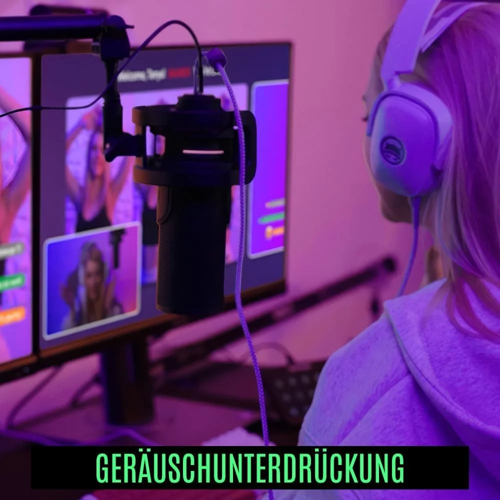 میکروفون USB استریمپلای MIC PRO RGB، کیفیت استودیویی، حذف نویز پیشرفته، ۱۹۲ کیلوهرتز/۲۴ بیت، ۱۰ جلوه نور RGB، ۴ الگوی قطبی قابل انتخاب میکروفون USB استریمپلای MIC PRO RGB، کیفیت استودیویی، حذف نویز پیشرفته، ۱۹۲ کیلوهرتز/۲۴ بیت، ۱۰ جلوه نور RGB، ۴ الگوی قطبی قابل انتخاب