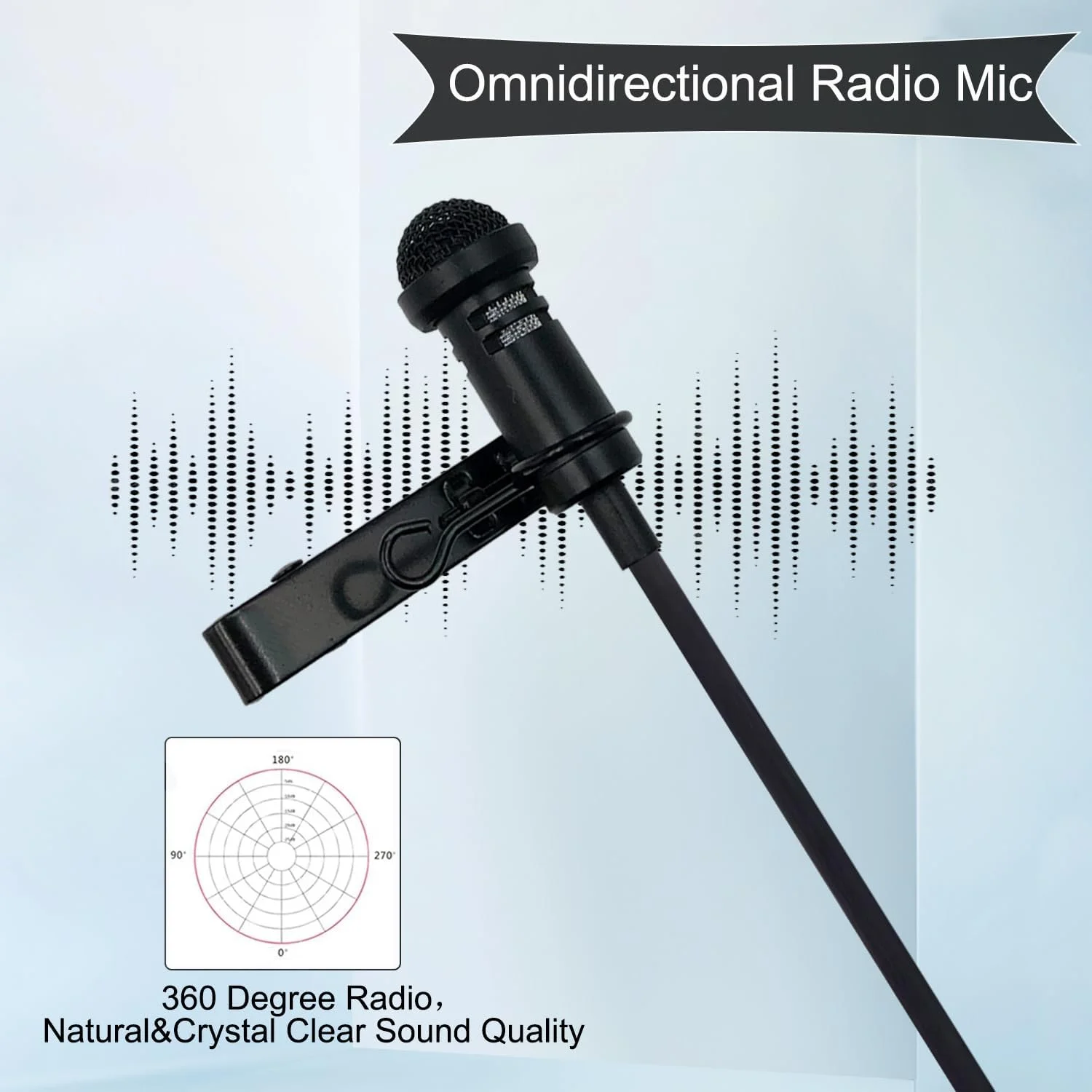 دو عدد میکروفون یقهای سازگار با فرستنده بیسیم Sennheiser، میکروفون سیمدار کندانسور اومنیدایرکشنال، جک 3.5 میلیمتری TRS، مناسب برای سخنرانی، پخش زنده، یوتیوب، طول 1.5 متر، مشکی دو عدد میکروفون یقهای سازگار با فرستنده بیسیم Sennheiser، میکروفون سیمدار کندانسور اومنیدایرکشنال، جک 3.5 میلیمتری TRS، مناسب برای سخنرانی، پخش زنده، یوتیوب، طول 1.5 متر، مشکی