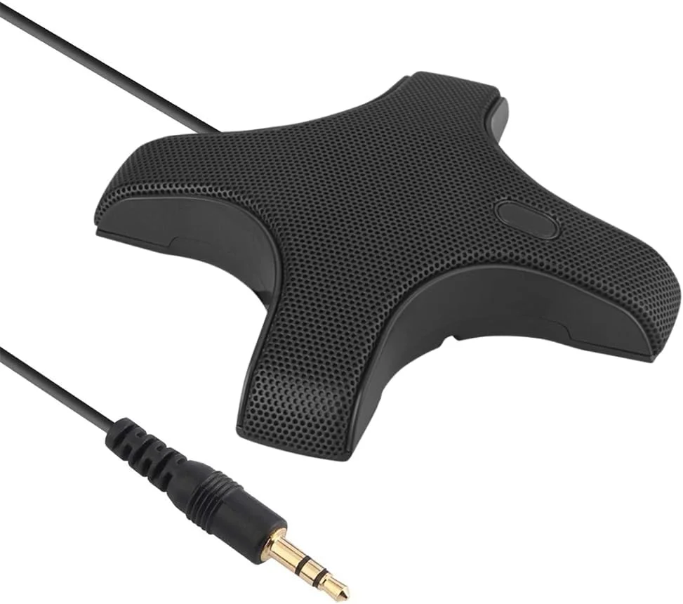 میکروفون کنفرانس، میکروفون کندانسور همه جهته کامپیوتر، کیفیت صدای عالی برای جلسات آنلاین و بازی میکروفون کنفرانس، میکروفون کندانسور همه جهته کامپیوتر، کیفیت صدای عالی برای جلسات آنلاین و بازی